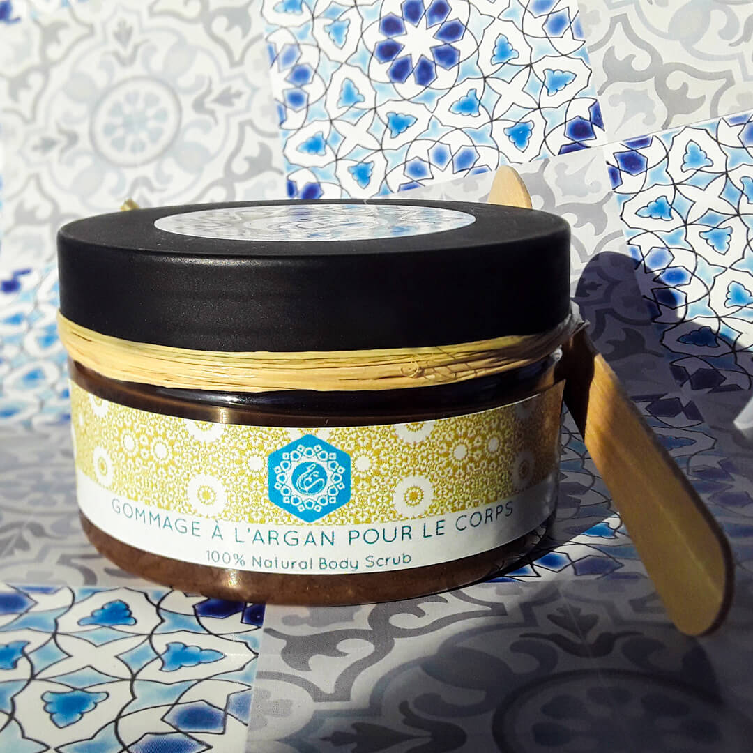 Gommage argan, sel et ghassoul