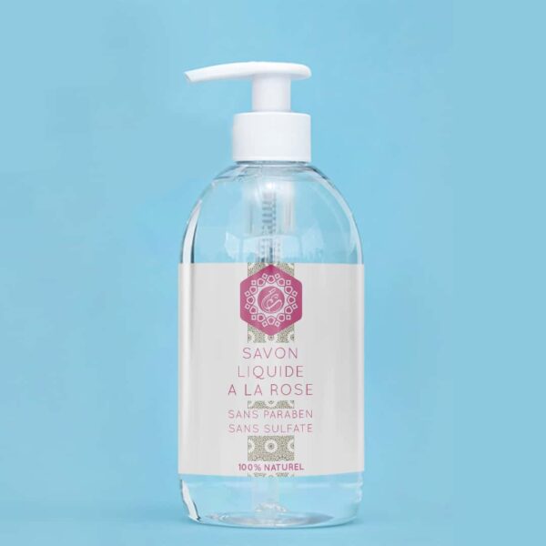 Savon liquide mains à la Rose