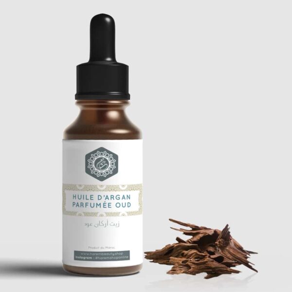 Huile d'argan bio parfumée oud